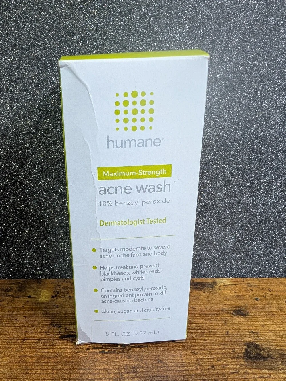 Humane Maximum Strength Acne Wash 10% Benzoyl Peroxide 8 oz